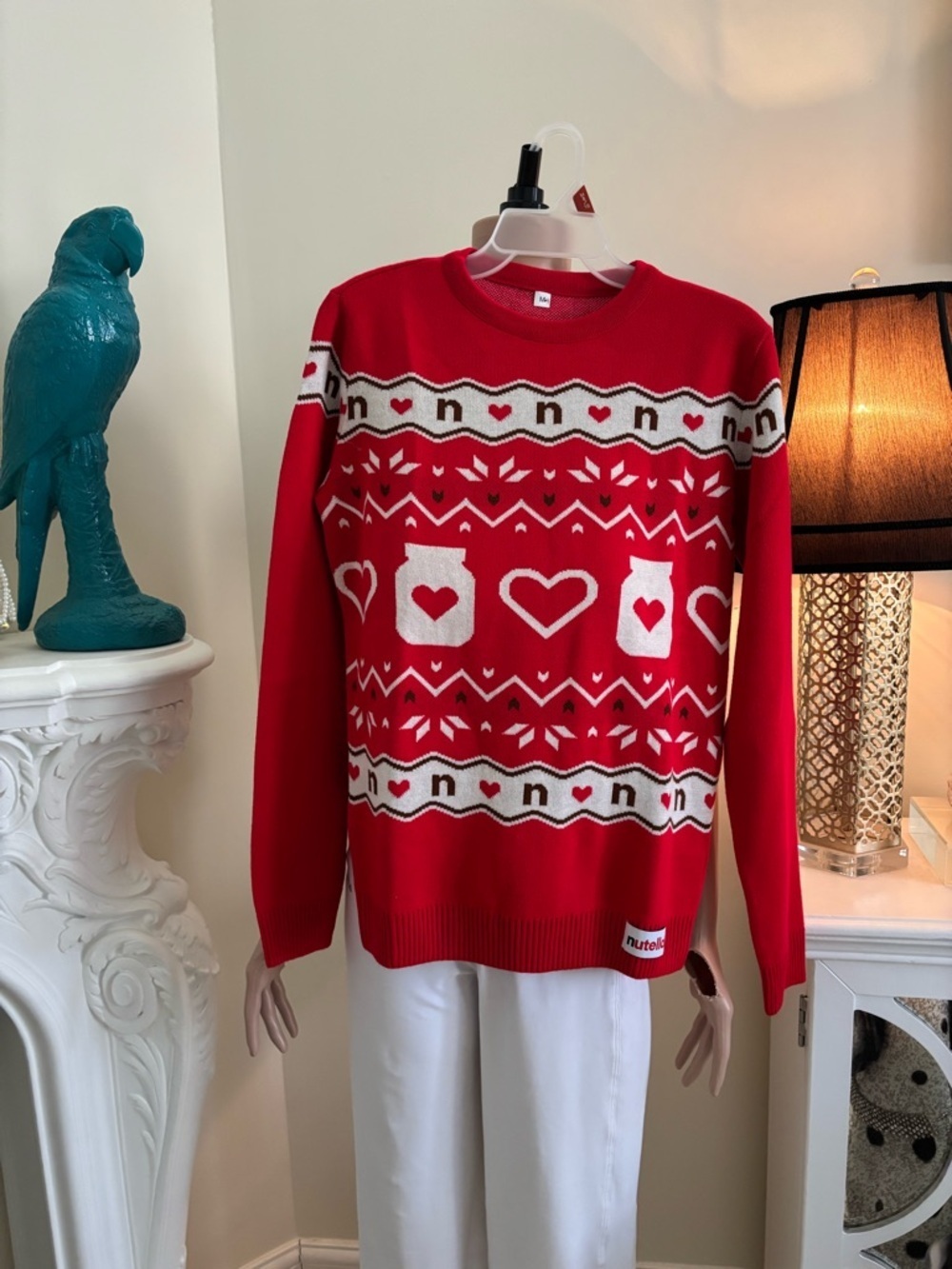 Nutella Red Heart Holiday Sweater - Picture 2 of 14